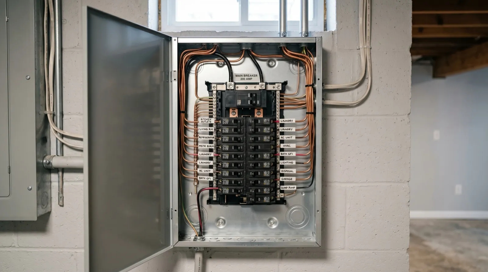 Modern electrical service panel upgrade, Mike DiNinno Electric NJ