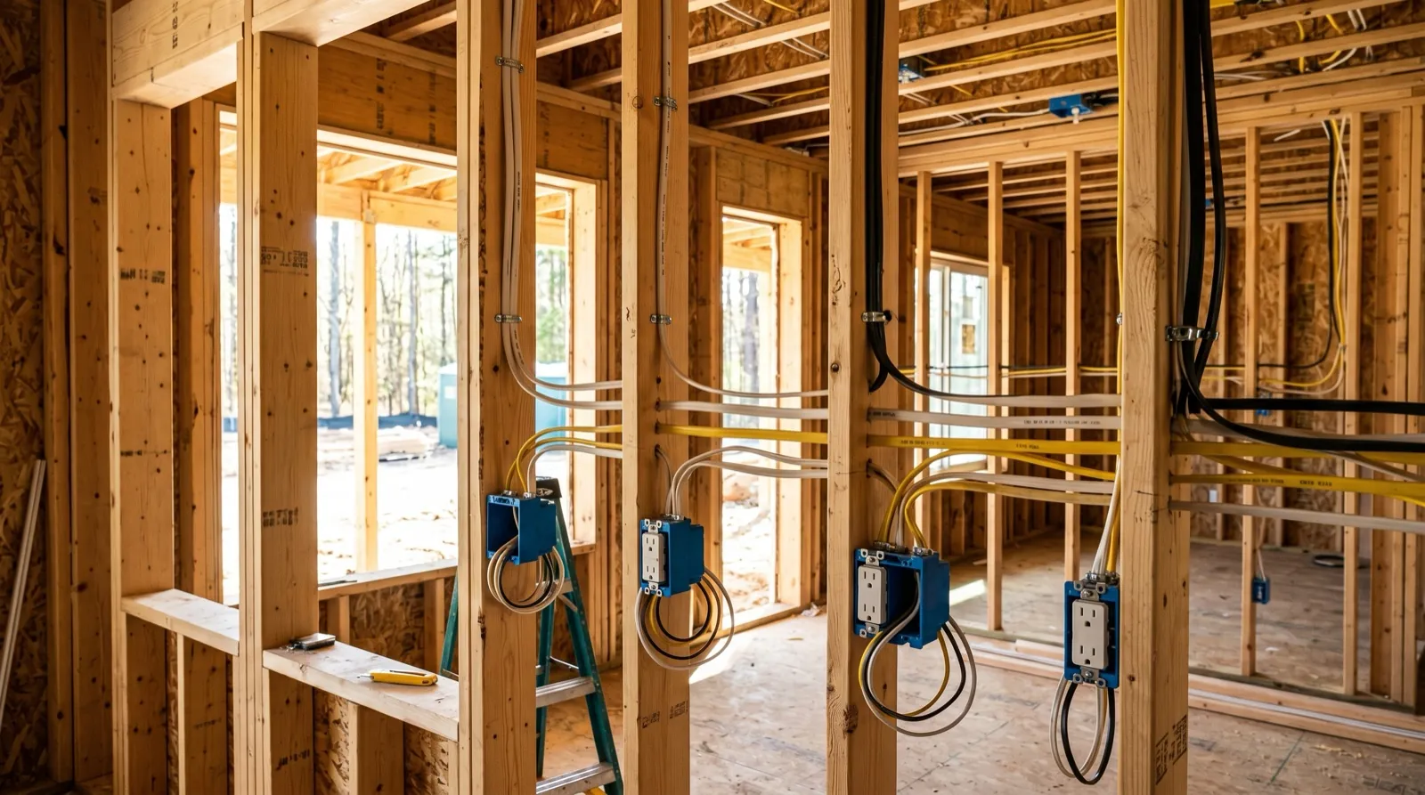 New construction wiring rough-in, Mike DiNinno Electric NJ