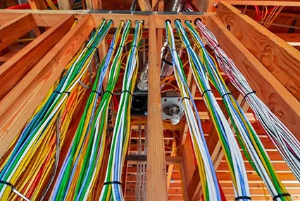 New construction wiring rough-in